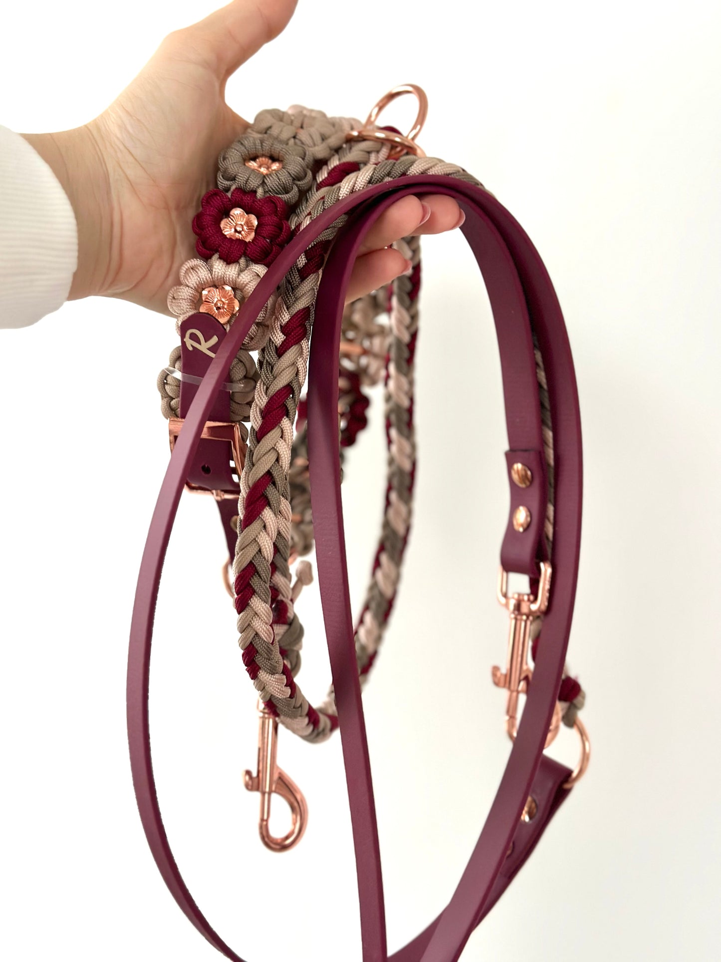 Paracord Biothane Leash - Design Your Own - custom Biothane x Paracord Leash