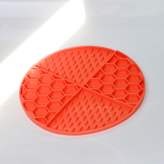 schleckmate für hunde zur beschäftigung in orange