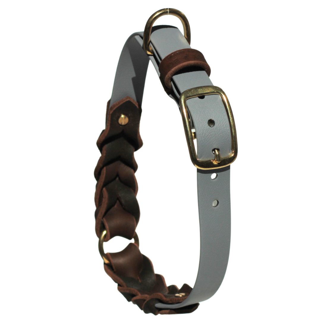Pflegeleichtes und wasserfestes Hundehalsband BASELINE – Ansicht bei Nässe oder Outdoor-Bedingungen
