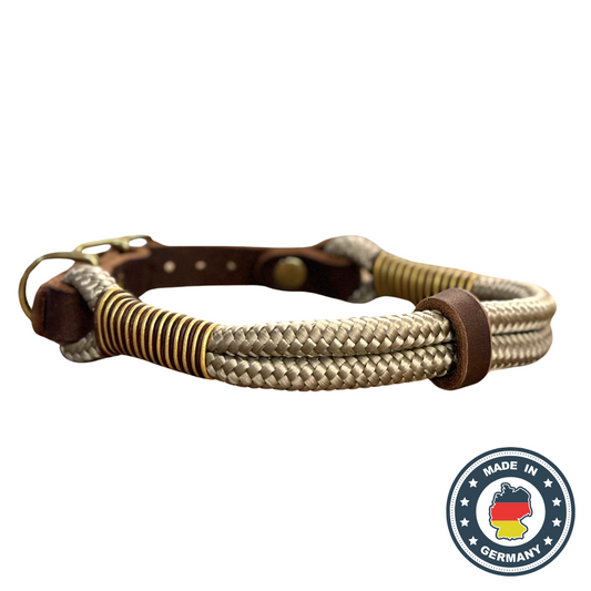 schönes tauhalsband für hunde braun