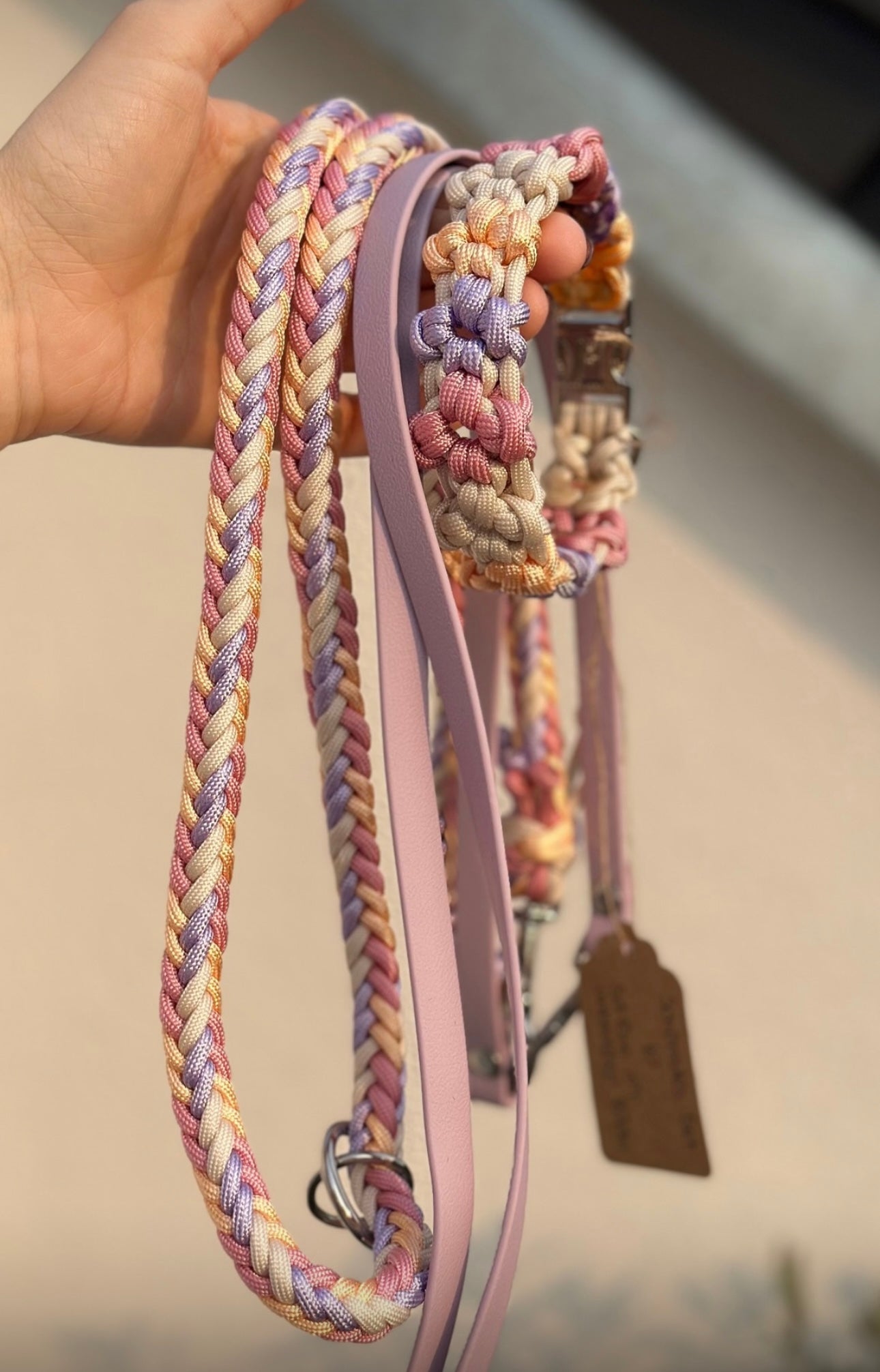 paracord blumenhalsband für kleine hunde
