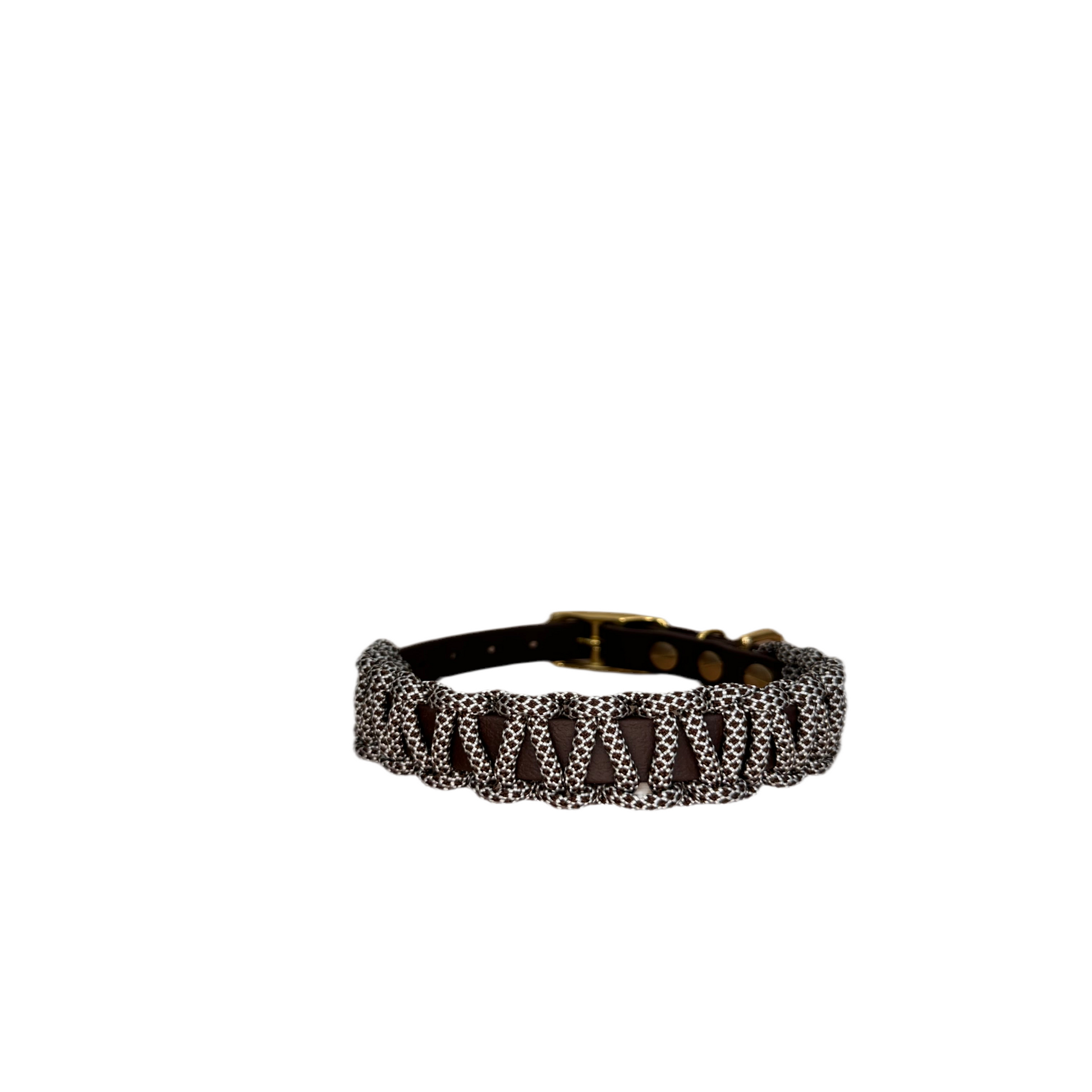 halsband braun biothane paracord individuell