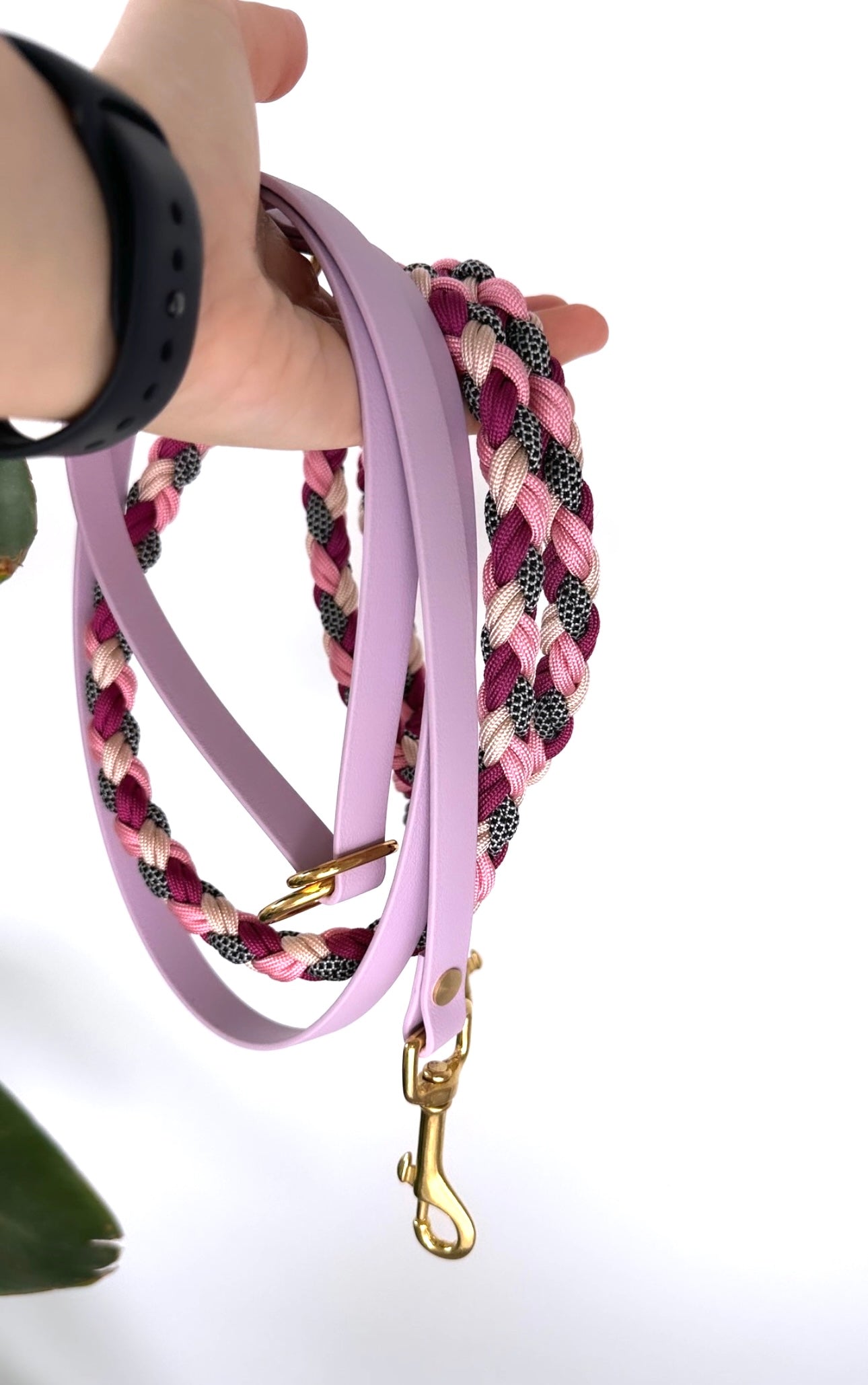 Paracord Biothane Umhängeleine - Design Your Own - individuelle Biothane x Paracord Leine