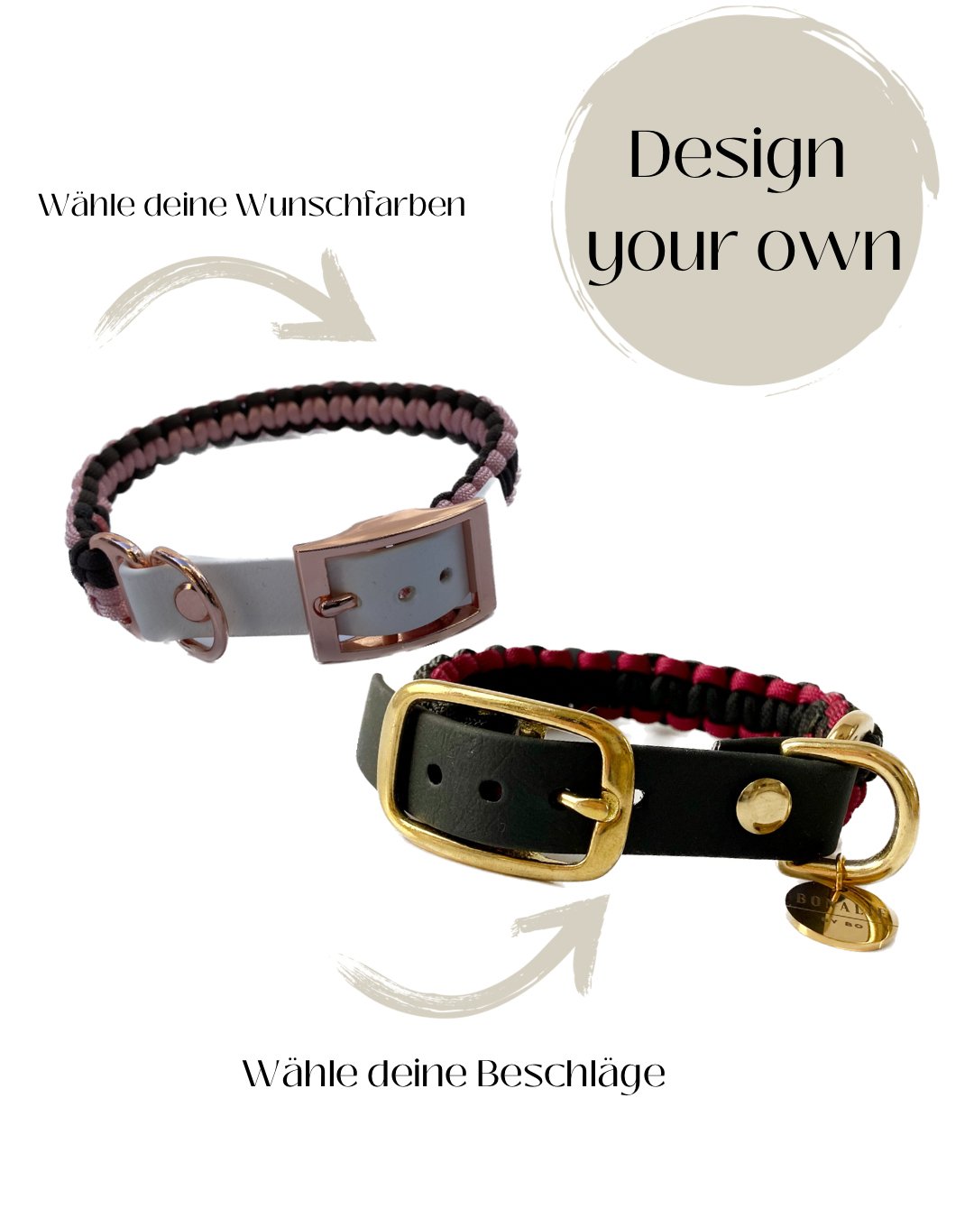 Design Your Own verstellbares Halsband - TINY - Bonalie by Bo